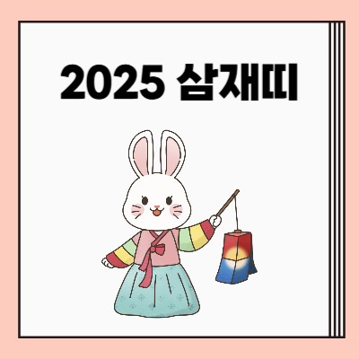 2025년-삼재띠